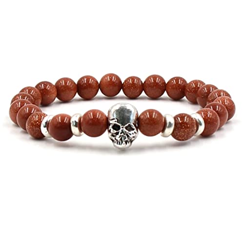 Bracelet en Pierre de Qualité Supérieure Perles 8 mm Femme Moderne
