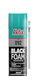 Akfix 892 Black Spray Foam Sealant (1x12 Oz.) - UV Resistant Polyurethane Expanding Spray Foam Insulation, Waterproof, Ideal for RV, Pond, Waterfall and Landscape Applications | 12 Oz. 1 Pack