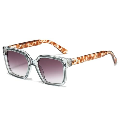 Lunettes de soleil femme et homme rétro avec verres dégradés UV400 et détails rivets