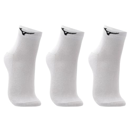 Kit de 3 Meias Mizuno Training Sem Cano Branco - G