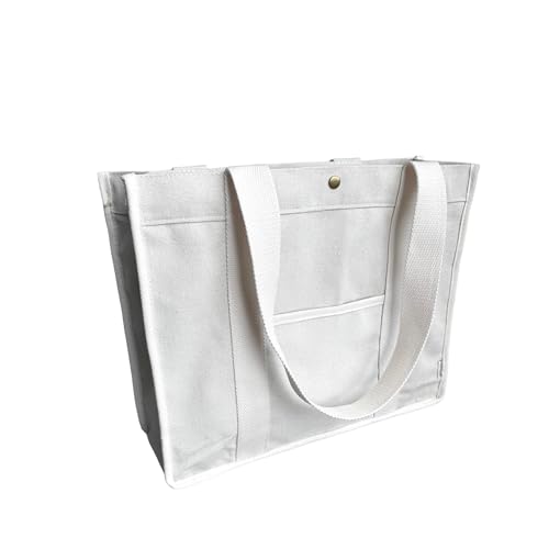 Augbunny 16OZ Canvas Shopping Grocery Tote Multi Purpose Beach Bag Diaper Bag