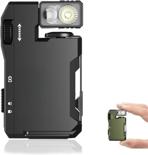 Flashlight Rechargeable, 3 Modes 400 Lumens EDC Dual Light Flashlight with RGB, IP68 Waterproof, 180° Rotation, Portable Magnetic Keychain for Outdoor Emergency (Black)