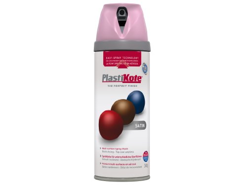 Plasti-kote 22107 400ml Premium Spray Paint Satin - Cameo Pink