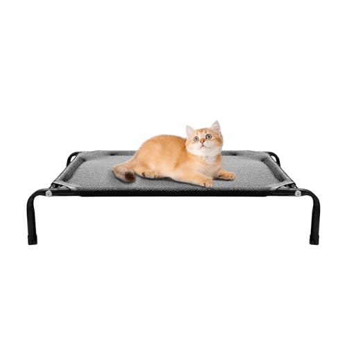 Newly Upgraded Elevated Cat Beds for Indoor - Washable Material, Comfortable Elevated Design for Cats, Ideal for Indoor Use to Keep Pets Cool and Cozy, Suitable for Small and Medium-Sized Cats