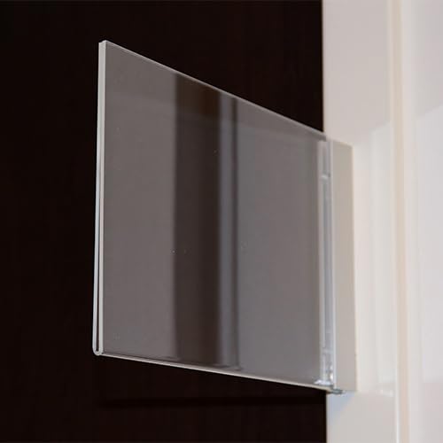 Porte affiche de couloir en drapeau, avec pochette double face pour information amovible (A5 horizontal)