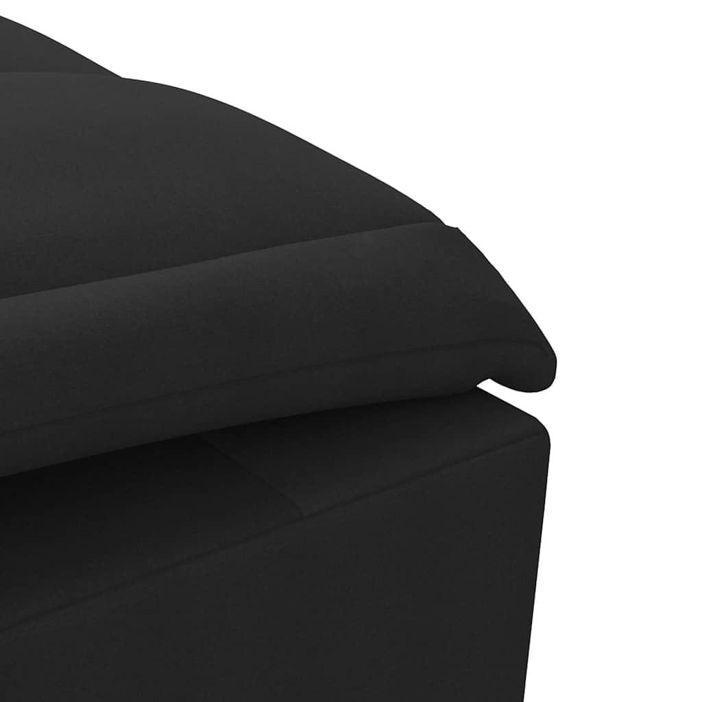 Masażer z rolką pod kark, czarny materiał i wyściółka, 138 x 56 x 75 cm, w zestawie kabel USB 160 cm, do salonu i kącika do czytania, z wibracjami
