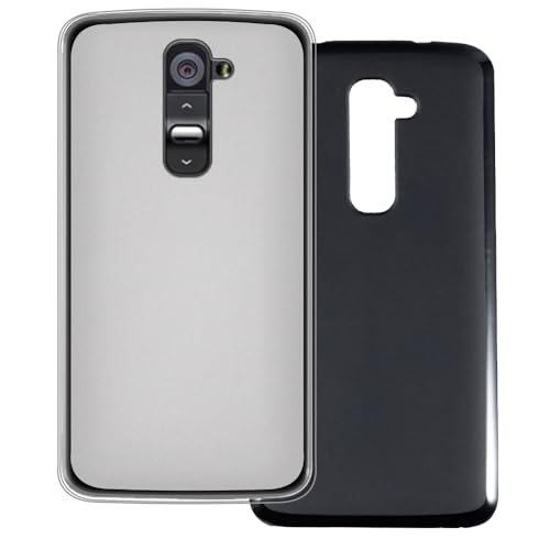 UOGNADGD 2-Pack TPU Case Compatible with LG G2 Phone Cover - Shockproof Flexible Protective Accessories with Precise Cutouts (White+Black)