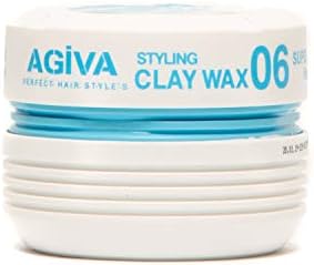 Agiva Hair Styling Fiber Clay Texture Wax 06 Medium Hold Perfect Control Natural Finish 6oz