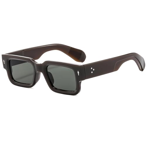 Lunettes de soleil pour femmes rétro avec monture large et verres anti-UV400