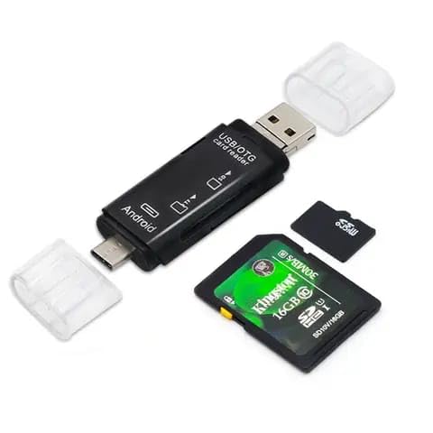 3-in-1 USB 3.0 Card Reader USB, Micro, type-c USB Card Reader SD, Micro SD, SDXC, SDHC, Micro SDHC, Micro SDXC Memory Card Reader for MacBook PC Tablets Smartphones