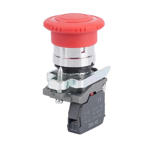 Interrupteur bouton d'arrêt d'urgence XB4-BS542 coup de poing rouge