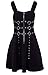 Produktbild Nite Closet Geschirr-Kleid für Damen, schwarz, Gothic, Punk, Rock, lässig, ärmellos, Reißverschluss vorne - Schwarz - 32-34