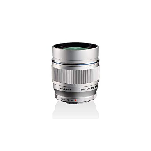 Objetivo Olympus M.Zuiko Digital ED 75 mm F1.8, longitud focal fija rápida, apto para todas las cámaras MFT (modelos Olympus OM-D & PEN, serie G de Panasonic G), negro