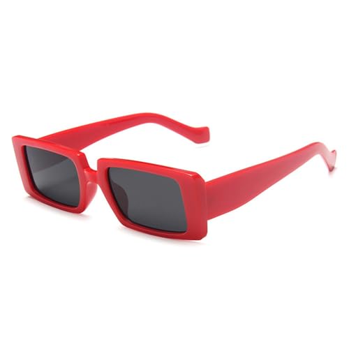 Lunettes de soleil rectangulaires rétro vert tendance pour homme et femme protection UV400