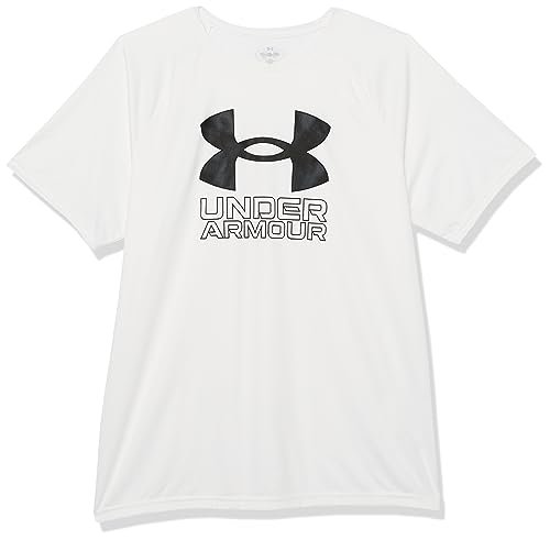 Image of Under Armour Boys' Tech Hybrid Printed Fill Short-Sleeve T-Shirt