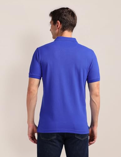 Image of U.S. POLO ASSN. Men's Cotton Regular Fit Polo Shirt (Ustshs2218 Me. Blue)