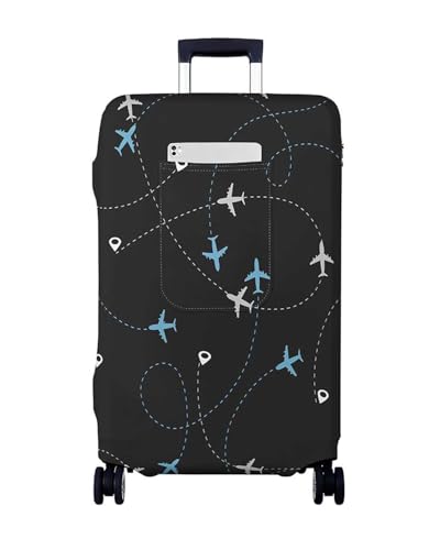Morbuy Kofferhülle 18-32 Zoll Kofferschutzhülle Elastisch für Reisekoffer Waschbar Koffer Schutzhülle mit Taschen Suitcase Cover