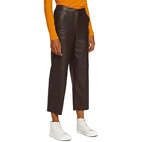 Pantalones TOM TAILOR de piel sintética holgados Cover