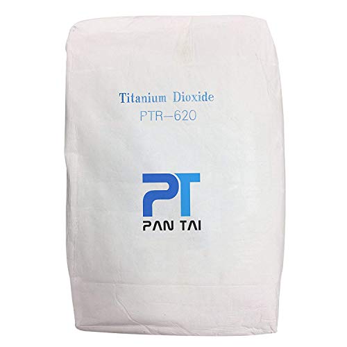 Titanium Dioxide Cosmetic Grade Soap Making, Crafts, Paints and Pigment Colorant Resealable Pouch TiO2 PTR-620 55lb