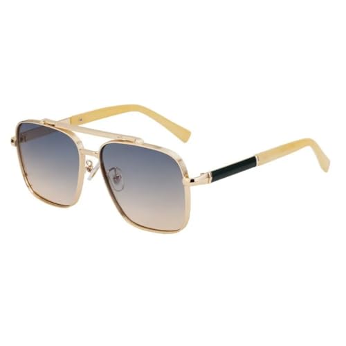 Lunettes de soleil UV400 pour hommes et femmes avec monture métallique chic