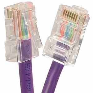 Cable Patch Cat.5E 1 ft Morado miniatura 1