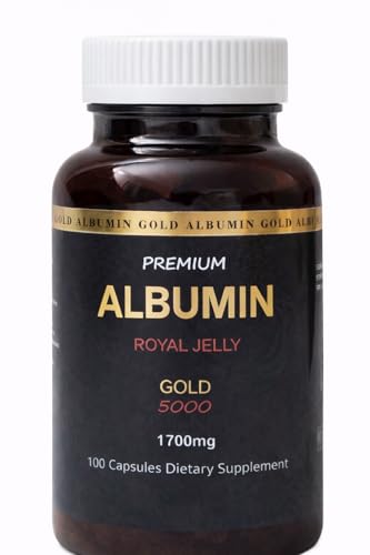 PREMIUM ALBUMIN GOLD 5000 Dietary Supplement - 1700mg (100 Capsules)