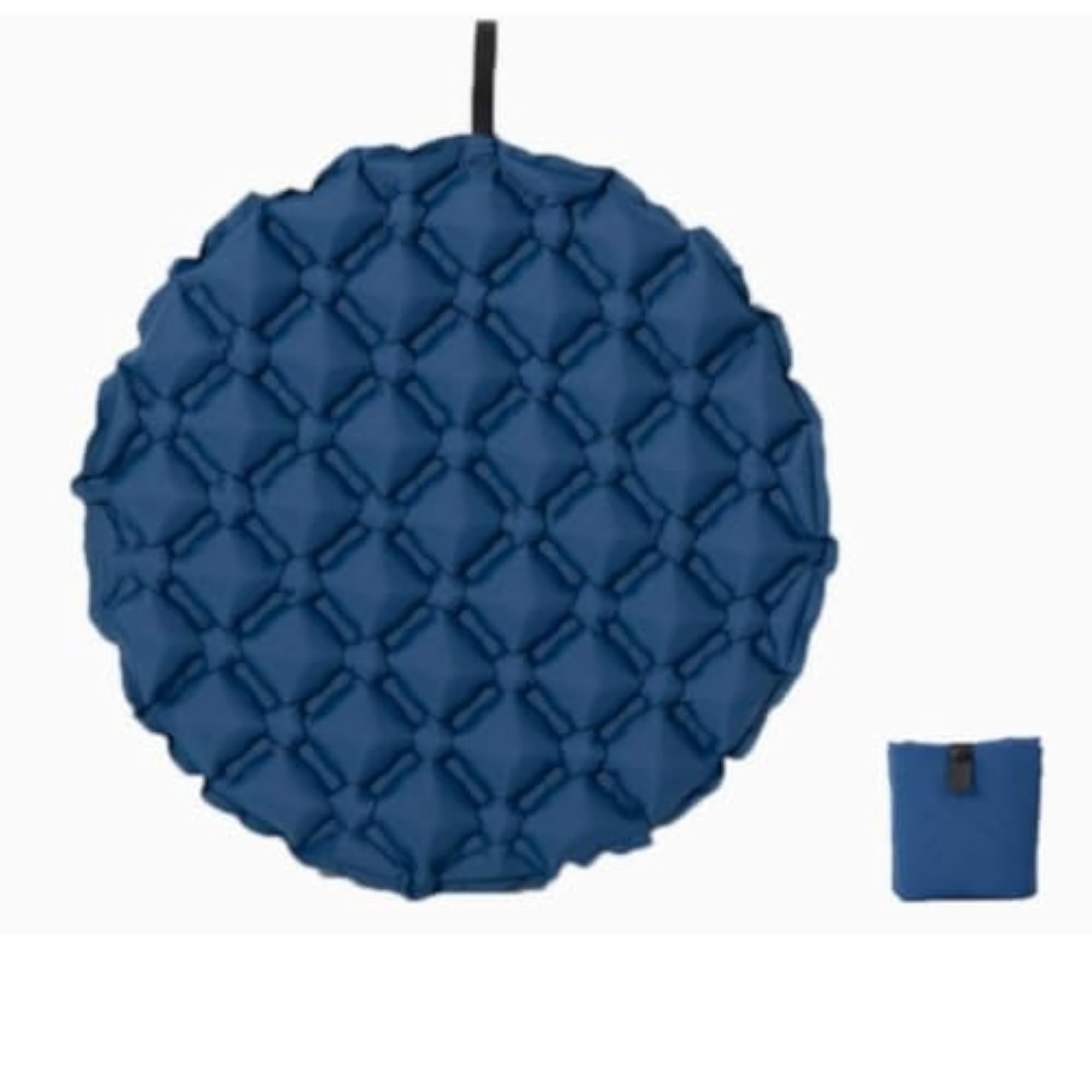 Packable Inflatable Seat Cushion with Pouch