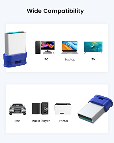 Image of K&ZZ 128GB Flash Drive 128GB USB 3.0 Flash Memory Stick Drive with Lanyard Ultra High Speed Mini 128 GB Thumb Drive USB Stick for PC /Laptop, Blue
