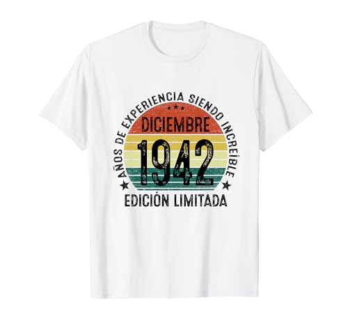 Fabricado En 1942 82 Años Cumpleaños Hombre Diciembre 1942 Camiseta