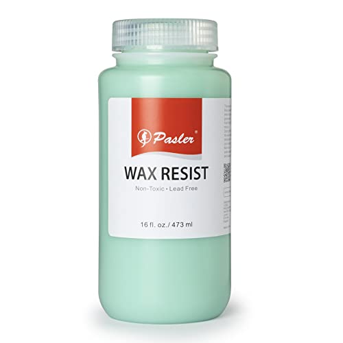 Pasler Wax Resist for Pottery Bisque or Greenware Glaze and Slip Application 16 fl oz / 473 ml