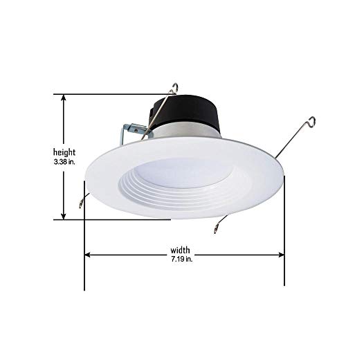 Halo Lt 5/6 Inch Selectable 3Cct (3000-5000K) Integrated Led, White Recessed Light, Dimmable Retrofit Trim, 6 Pack & Lt 5/6 Inch Selectable 3Cct (3000-5000K) Integrated Led #TOP3
