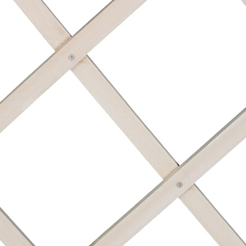 Relaxdays Rankgitter ausziehbar, 3er Set, Rankhilfe Kletterpflanzen, 180x90 cm, Garten, Balkon, Terrasse, Holz, weiß