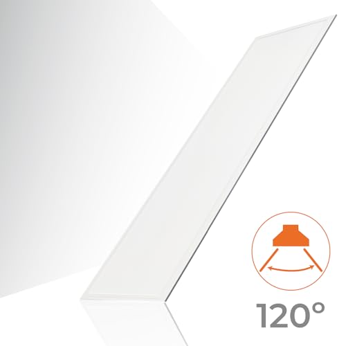 Panel LED Empotrable 120x30cm 48W regulable CCT con 5000 lumenes para techo 6