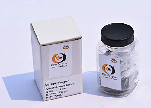 Image of Drywall Gypsum Black Screw Sharp Point Size #6 M3.5 X 13mm (Pack of 250 Pcs)