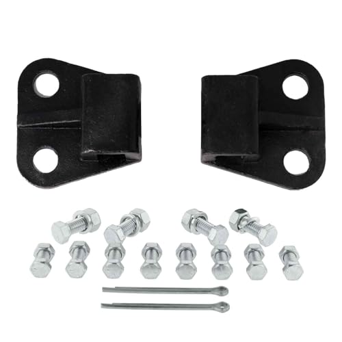 Image of Cast Steel Mouning Bracket Kit for 0.750 inch Extra Heavy Duty Bar Type Mud Flap Hangers, Mounting Hole Centers: 2.0 inch, Vertical