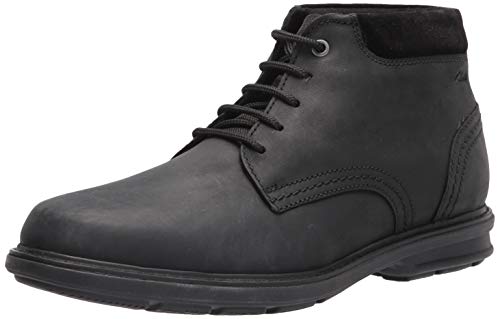 Clarks Men's Rendell Peak Ankle Boot, Black Leather, 10