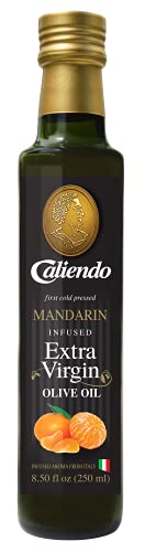 Caliendo Premium Mandarin Infused Extra Virgin Olive Oil, Authentic Italian – 8.5 Fl Oz (250 ml) Bottle