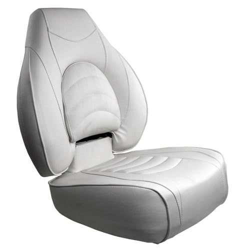 Springfield 1780238 Deluxe Fish Pro High Back Seat - White