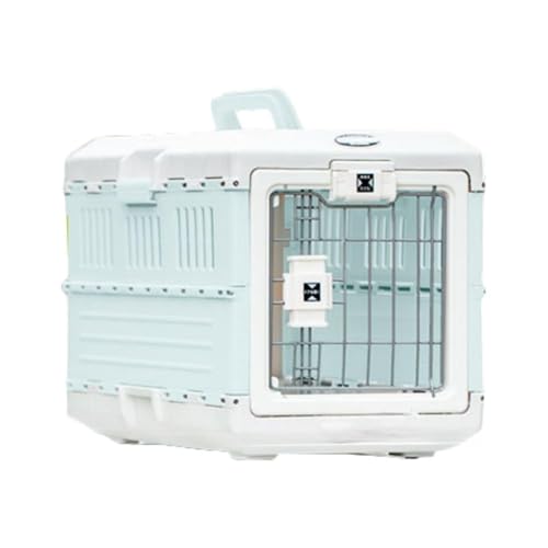 XPPX 折りたたみ 犬 猫 、犬 キャリー、耐荷重20kg、猫 キャリー、クレート 中型犬、 ハードケース、旅行 病院 移動 防災、 通気性良好 、 広いスペース、持ち運び可能、丈夫で厚く 、クレート 、ペットキャリー (20KG,ブルー)