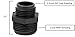 Little Giant GH-1, 1-Inch MNPT x 3/4-inch Male GHT Garden Hose Reducer/Adapter for Utility, Pond or Hydroponic Pumps with 1-inch FNPT discharge, Black, 599030