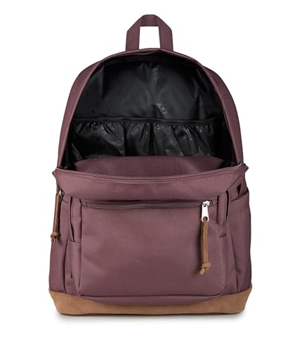 Image of JanSport Right Pack Backpack - Durable Daypack with Padded 15 inch Laptop Sleeve, Spacious Main Compartment & Integrated Water Bottle Pocket - Mahogany Haze