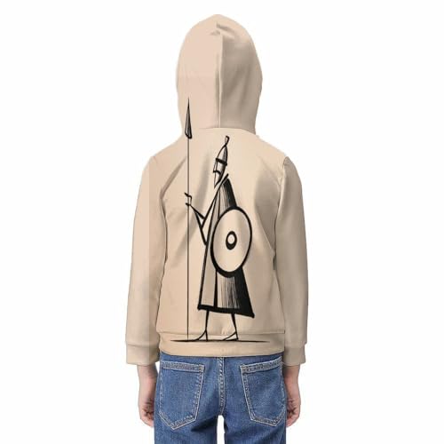 Pull enfant 8-10 ans imprimé 3D vêtement facile à laver pour l'école - 6