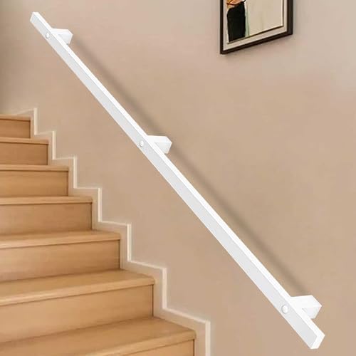 Rampe d'escalier extérieur et intérieur 540cm avec support mural