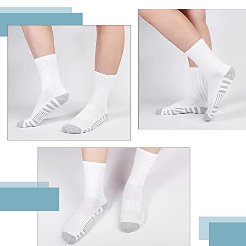 Airacker Athletic Socks Sport Running Calf Socks Performance Cushioned Breathable Crew Socks For Men Women(6 Pairs) #TOP6