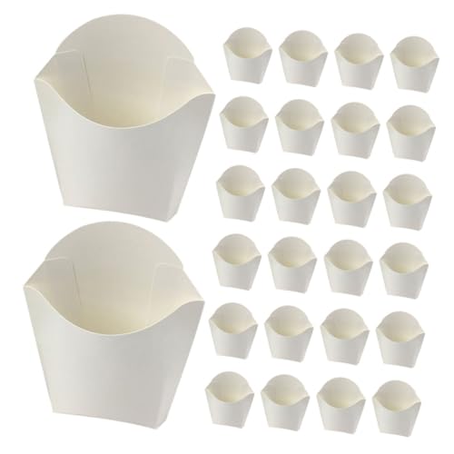 ABOOFAN Greaseproof French Fries Box 30pcs Snack Containers for Food Supplies Packaging