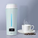 Dual Voltage Travel Kettle, 110-240V Portable Electric Kettle with LCD Display, 4 Temperature Settings, 4 Colors LED for Global Use (350ML)