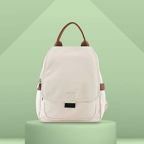 Image of Fastrack Casual Backpack for Girls | Nylon Women's Handbags | Space for 2 Bottle Holder| Ladies Purse Handbag | Backpack for Casual Carry