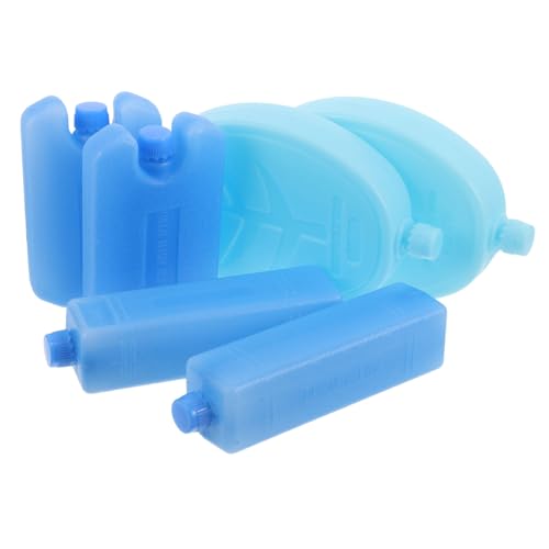 Mobestech 6個入り再利用可能冷却パック 食品輸送用冷凍ブロック クーラーボックス用リユーザブルアイスパック 屋外キャンプやランチボックス