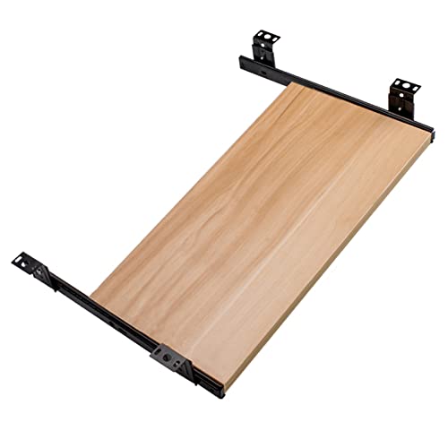 Bandeja para teclado debajo del escritorio con deslizadores suaves para un funcionamiento eficiente. Fácil instalación, diseño ajustable, ahorro de espacio para la oficina en casa y configuración de