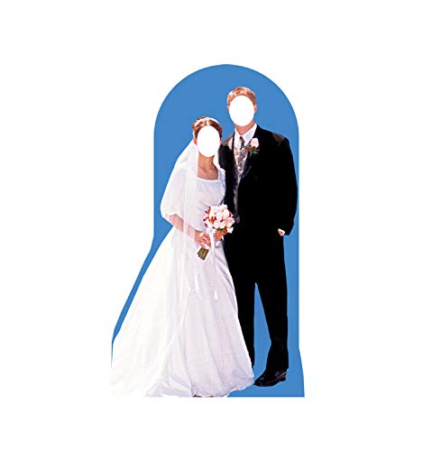 Cardboard People Bride & Groom Stand-in Life Size Cardboard Cutout Standup